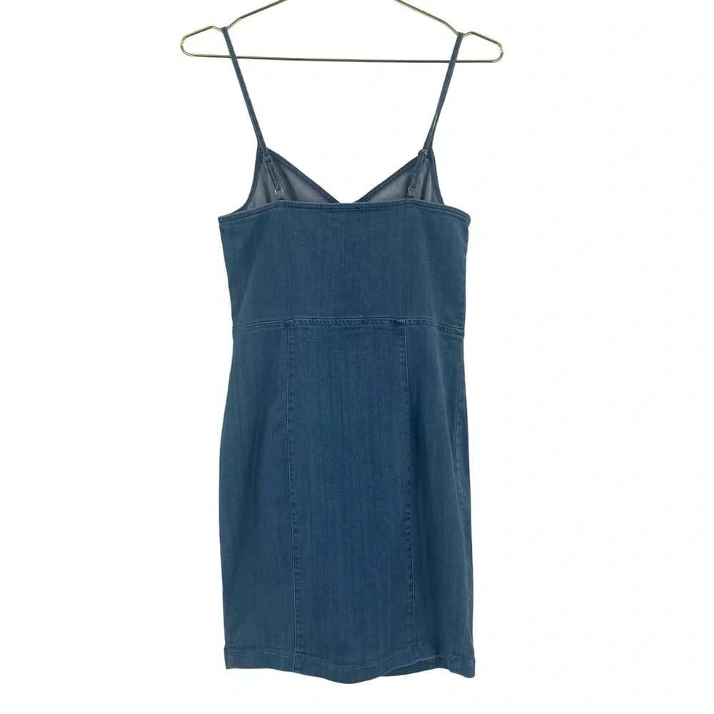 Blashe Denim V-Neck Dress Medium